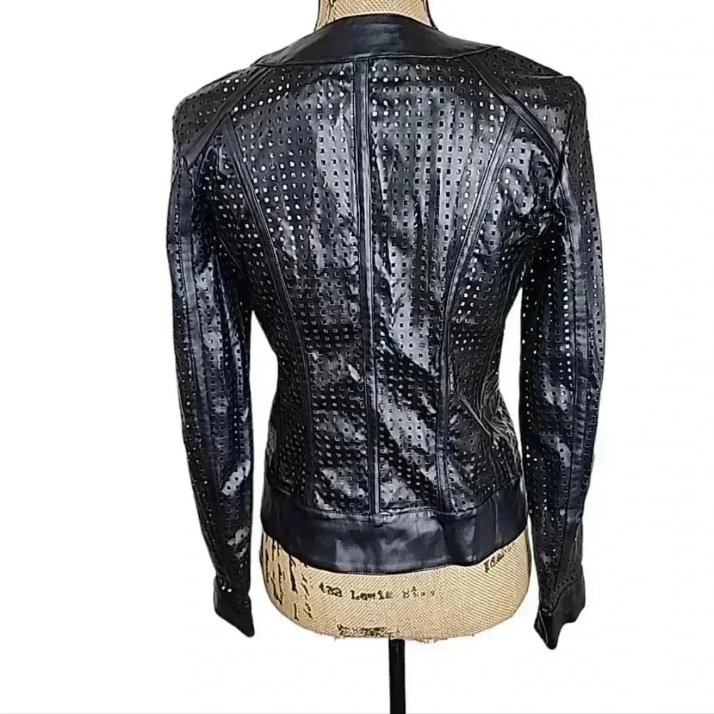 DOLCE cabo Pu Faux leather blazer jacket. Nwt size xsmall - Picture 2 of 9